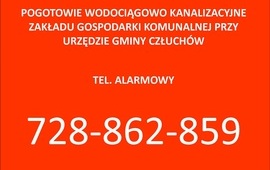 Uruchamiamy pogotowie wodociągowo – kanalizacyjne w Zakładzie Gospodarki Komunalnej...