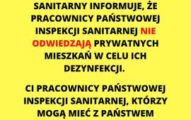 SANEPID OSTRZEGA - UWAGA NA OSZUSTÓW