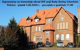 Zawiadomienie o zwołaniu XIX sesji Rady Gminy Człuchów na dzień 5 czerwca 2020...