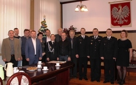 Opłatkowo-Noworoczne spotkanie strażaków z władzami gminy.