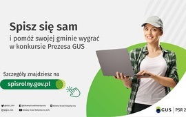 Konkursu Prezesa GUS na gminę o najwyższym odsetku spisanych gospodarstw rolnych...