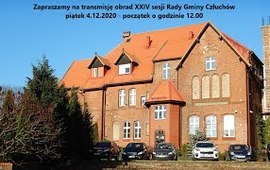 Zawiadomienie o zwołaniu XXIV sesji Rady Gminy Człuchów na dzień 4 grudnia 2020...