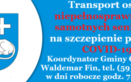 Gmina Człuchów organizuje bezpłatny dowóz osób niepełnosprawnych oraz mających...