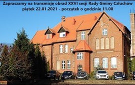 Zawiadomienie o zwołaniu XXVI sesji Rady Gminy Człuchów na dzień 22 stycznia...