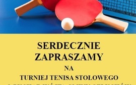 OTWARTY TURNIEJ TENISA STOŁOWEGO O PUCHAR WÓJTA GMINY CZŁUCHÓW