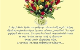 Najlepsze życzenia dla Pań!