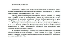 Gmina Człuchów wyróżniona.