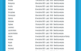 Harmonogram zebrań wiejskich w sprawie funduszu sołeckiego 2023 