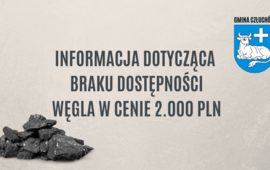 Informacja Wojewody Pomorskiego dotycząca braku dostępności węgla w preferencyjnej...