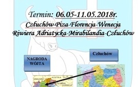 Nagroda Wójta Gminy Człuchów - wycieczka do Włoch dla uczniów.